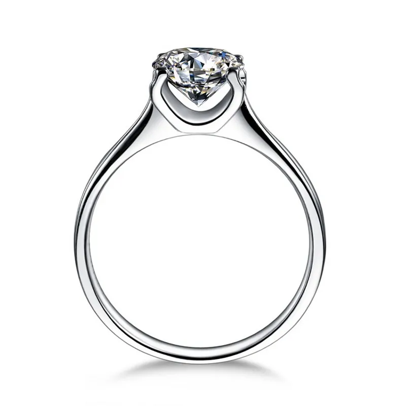 ANI, 18 К, белое/желтое/розовое золото(AU750), Женское Обручальное кольцо, 0,3 карат, сертифицированное SI, круглая огранка, настоящий натуральный бриллиант, обручальные кольца
