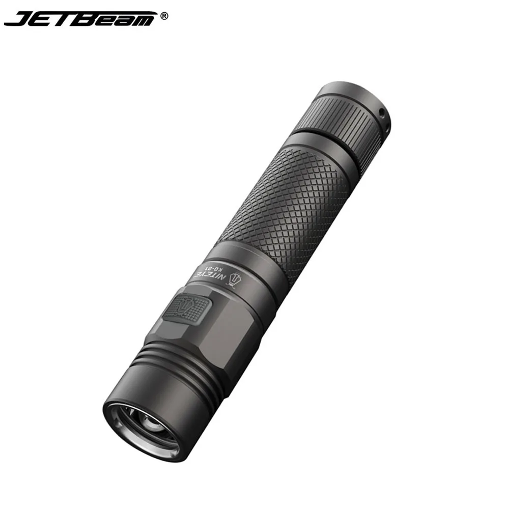 JETBeam KO-01 Micro USB Перезаряжаемый фонарик черный Cree XP-L max 1080 люмен SMO дальность луча 174