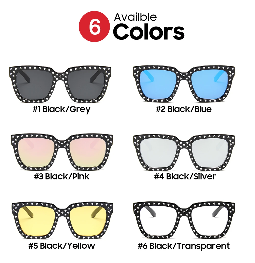 VIVIBEE Fashion Women Diamond Glasses Luxury Desinger Twinkle Sunglasses Fashion Shades for Women Vintage Square Sunglass