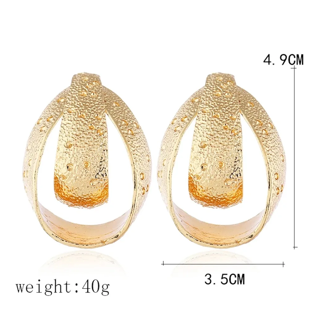 Серьги-подвески в стиле бохо женские большие металлические висячие украшения