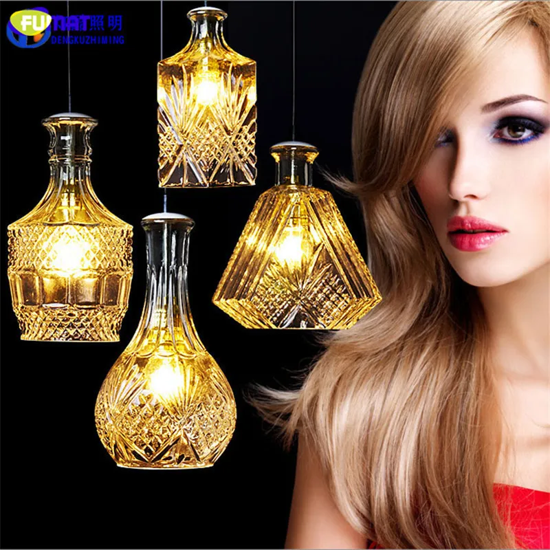 Современный подвесной потолочный светильник FUMAT стеклянный в стиле лофт