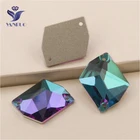 YANRUO 3265, все размеры, изумрудные космические Стразы с плоским дном, швейные Стразы шьют на хрустальном стекле