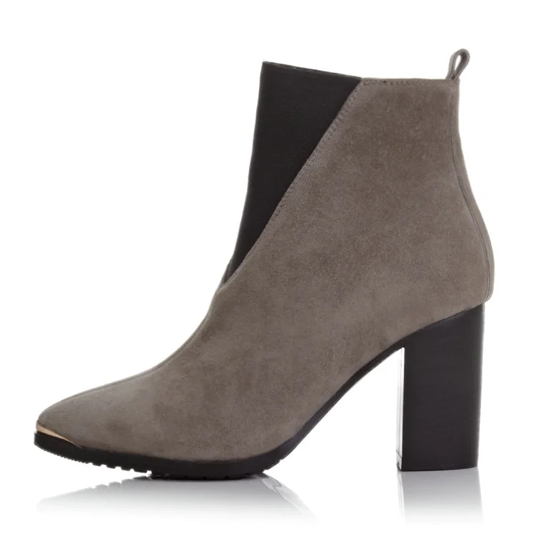 VALLKIN Мода Классический Натуральная Кожа Новая Осень Толщиной Высокие Каблуки