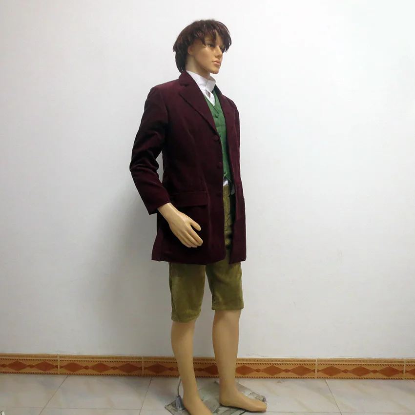 Билбо Бэггинс Рождественская вечеринка Хэллоуин униформа наряд косплей костюм