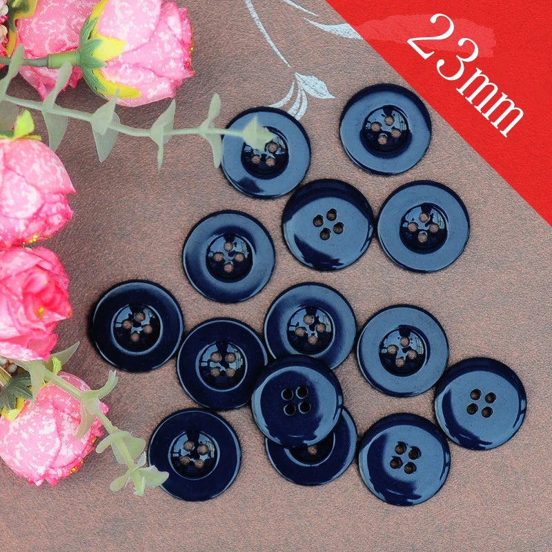 Кнопки для пальто темно синего цвета 23 мм 10 шт. пластиковые кнопки мужчин и женщин