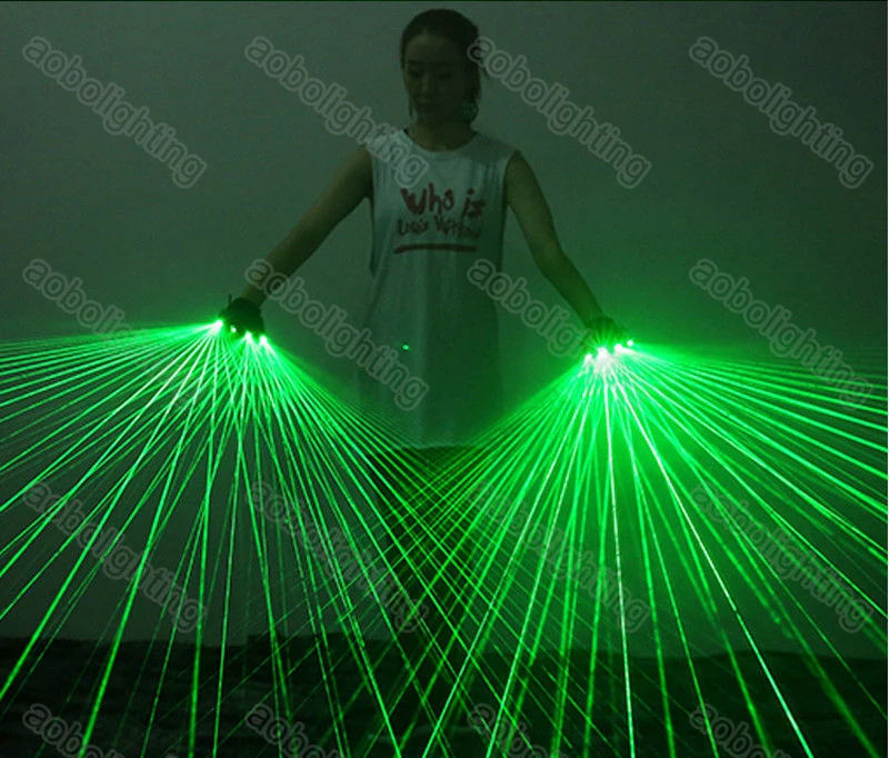 

Лазерный подиумный диджейский модуль Hoge kwaliteit grooene laserhandschoenen 2 stuks 532nm