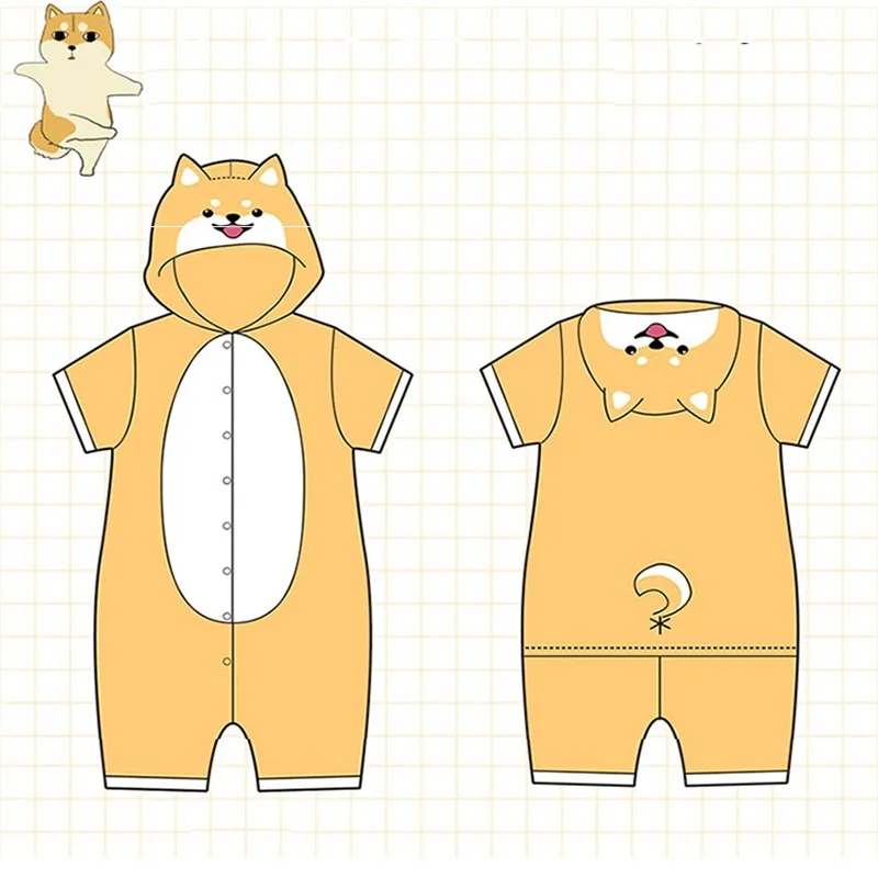 Костюм Шиба ину для косплея костюм Kostuum Kawaii Doge Grappige с капюшоном Vrouwen унисекс Jongen