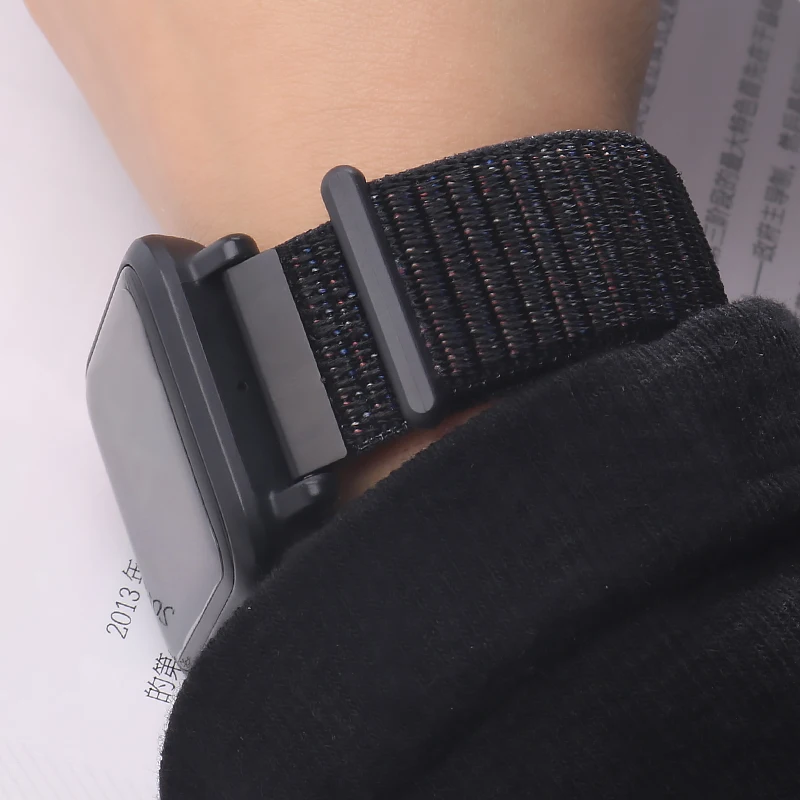 SIKAI 22 мм 20 нейлоновый ремешок для Xiaomi Amazfit Bip Pace на запястье липучке Смарт часы
