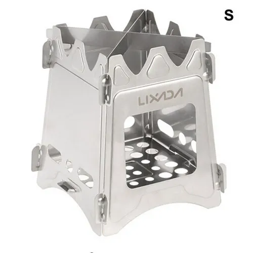 Белый /Lixada титановая дровяная плита компактная складная дровяная плита для походов на открытом воздухе приготовления пищи пикника альпинизмом дров горящая плита - Цвет: Белый