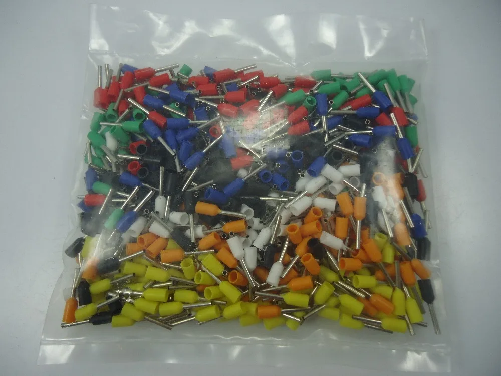 100 шт. E1508 электрический клеммный соединитель трубка изолированный рукав