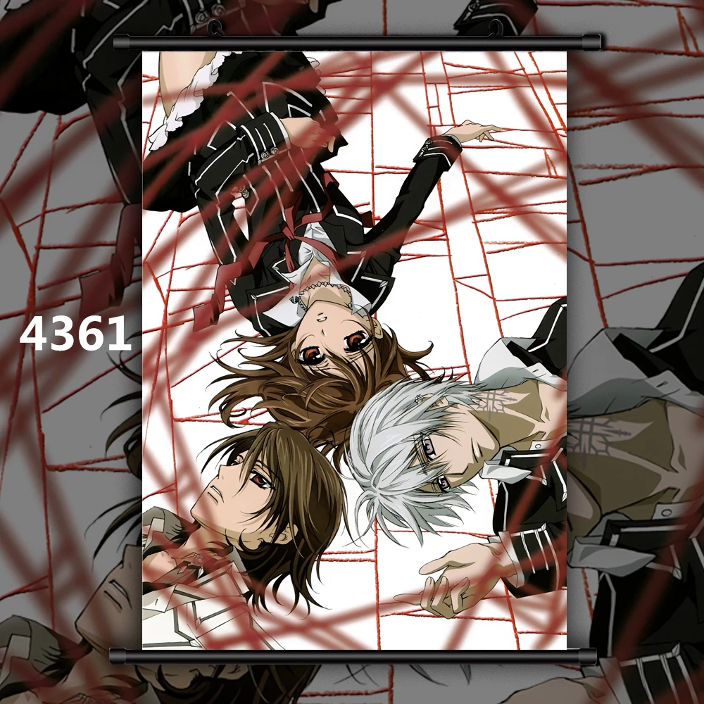 4361 Рыцарь вампира Kuran Kaname Yuki Kiryu Zero Аниме Манга настенный плакат свиток B - Цвет: 4361