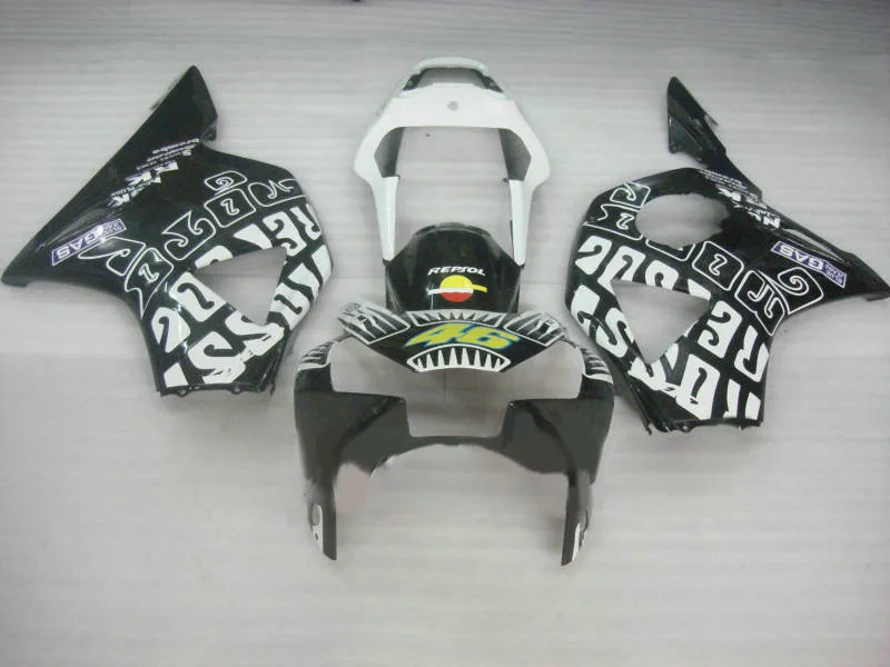 

Dor-Hot Sales,Fairing kit For CBR954RR 2002 2003 CBR900 RR 954 02 03 Black white Motorcycle Fairing kit Injection molding