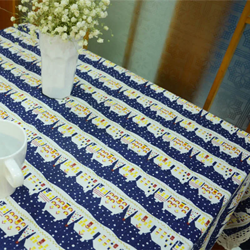 Американский стиль домашняя скатерть для обеденного стола 9 размеров льняная