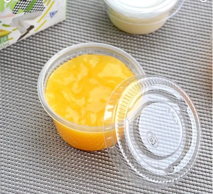 100 Декодер каналов кабельного телевидения Одноразовая чашка пудинга Пластиковый