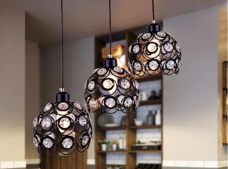 Led современный минималистский ресторан люстра Хрустальные люстры три/одна