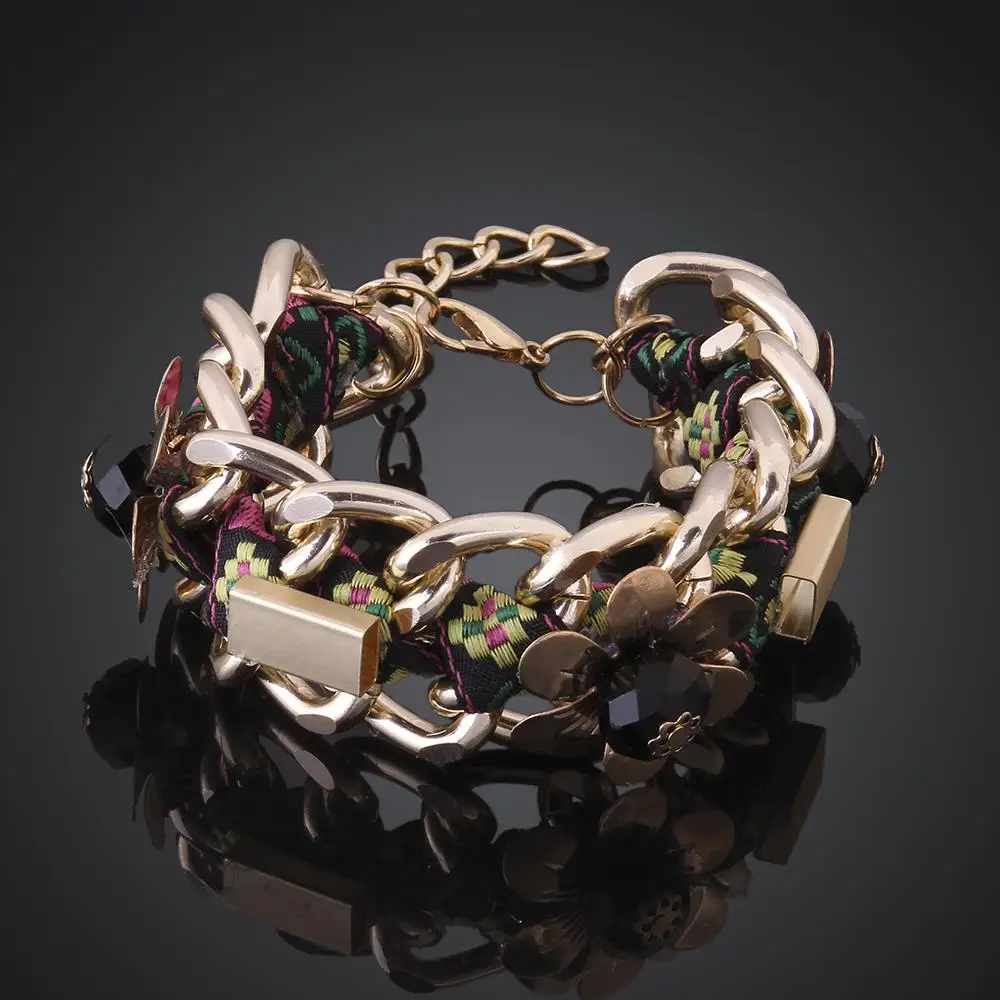 

MCB014 New Style Fashion Bracelet Handmade Shiny Women Crystal Bracelet