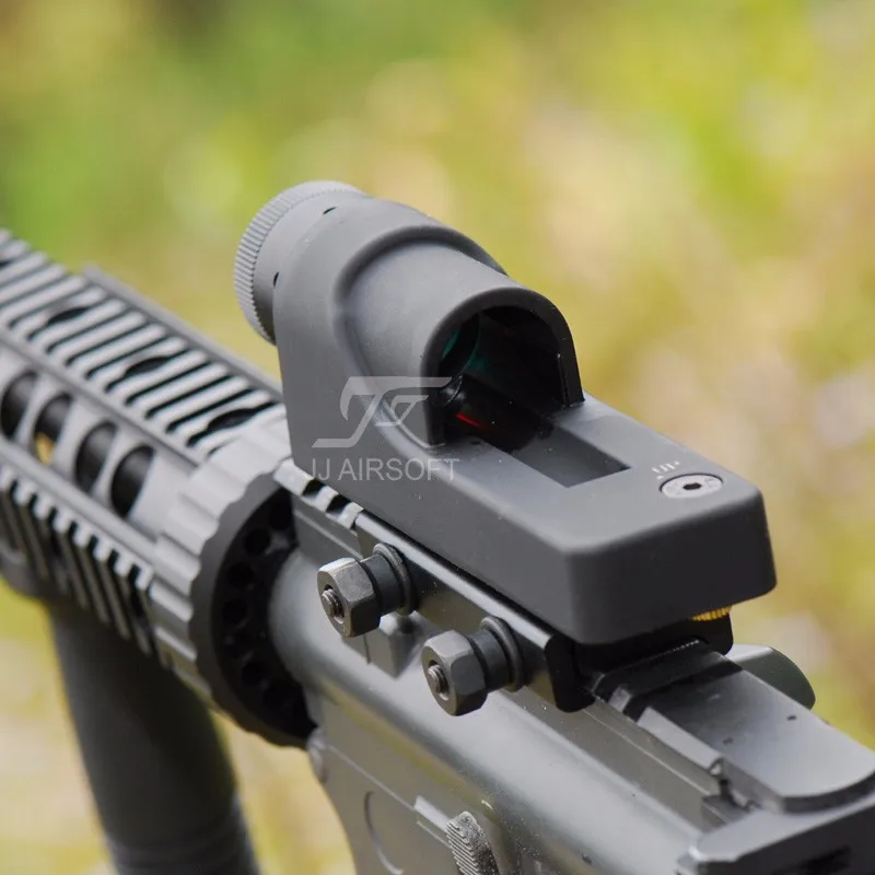 JJ Airsoft 1x24 Reflex Red Dot(черный/коричневый) RX06: Trijicon Reflex треугольник сетка
