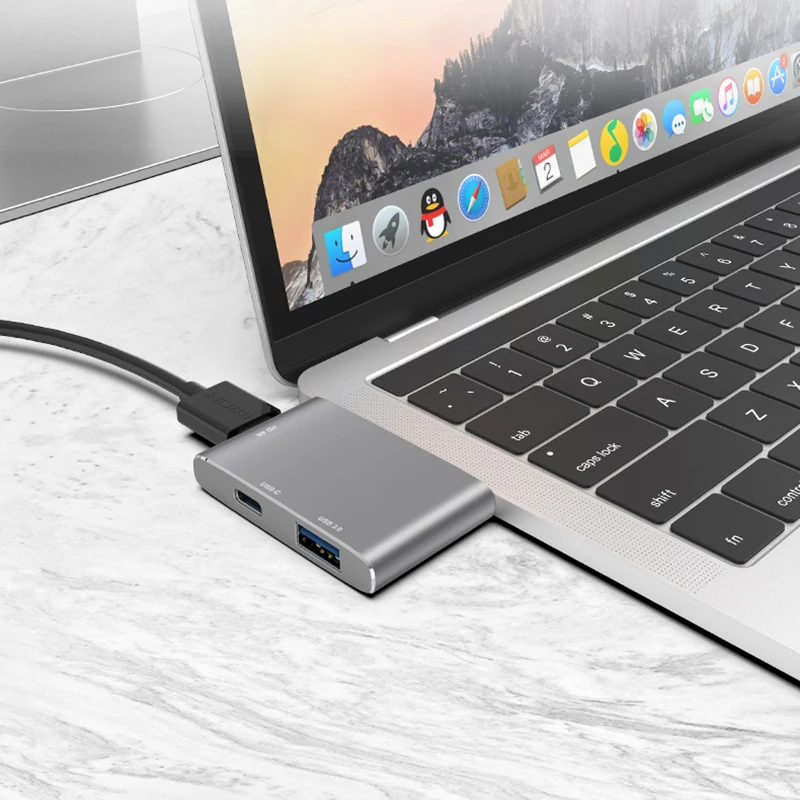 Fealushon док станция Тип C разъем HDMI USB 3 0 PC доставка питания usb концентратор для