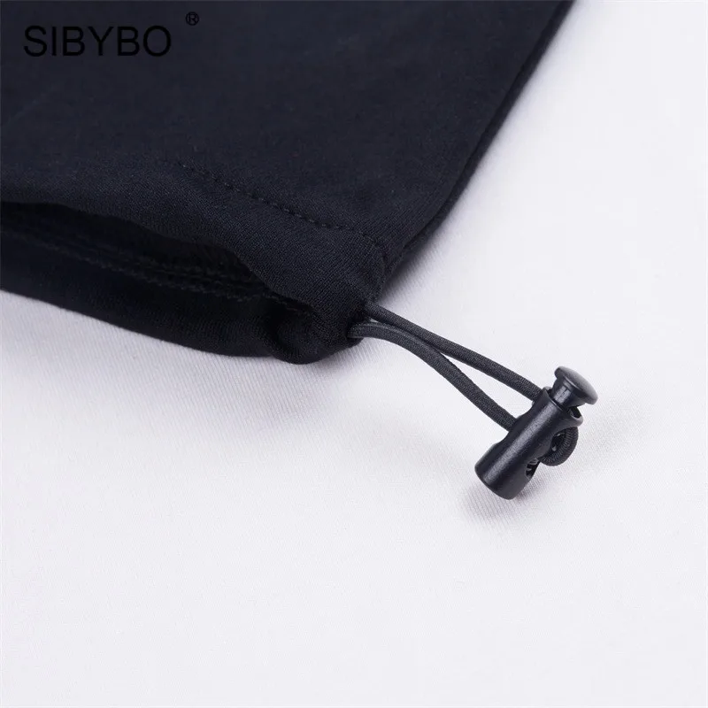 SIBYBO/сексуальные женские штаны-шаровары с высокой талией и пряжкой из хлопка, модные женские брюки Harajuku на молнии, повседневные женские штаны