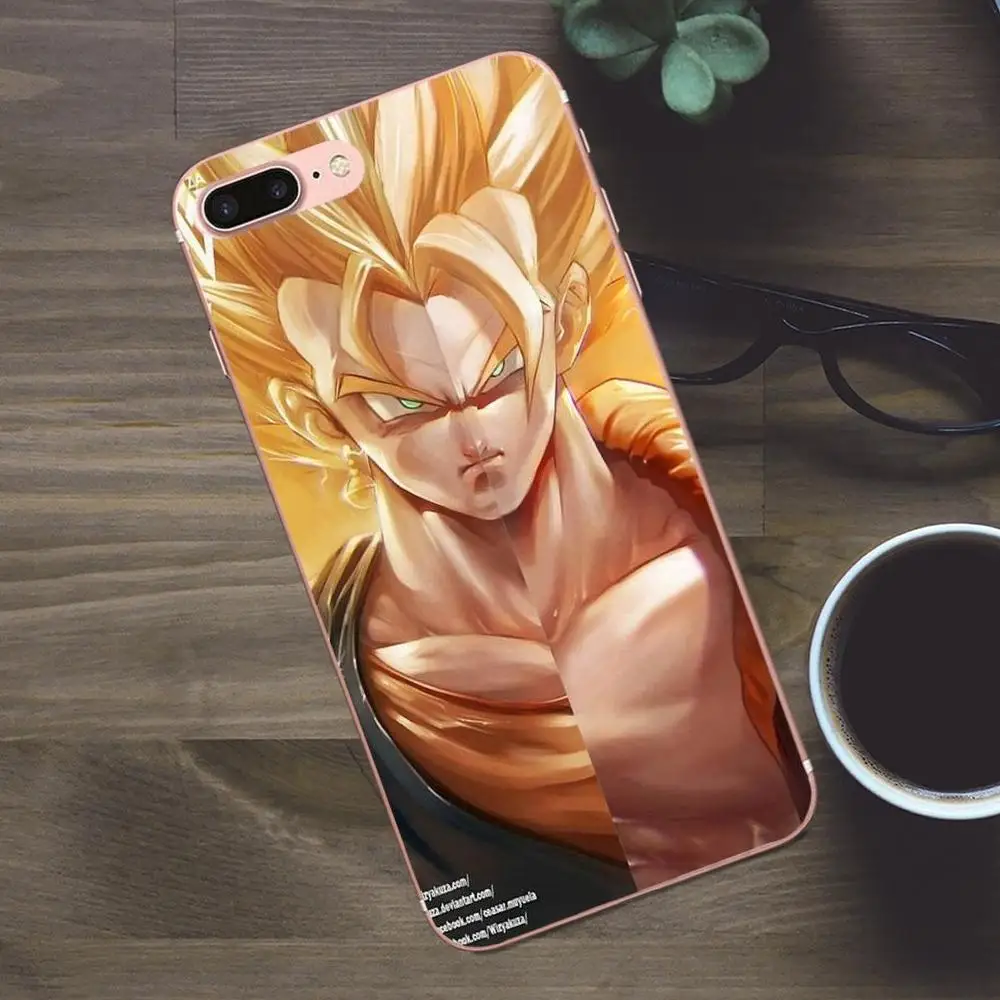 Все персонажи Dragon Ball для Apple iPhone X 4 4S 5 5C SE 6 6S 7 8 Plus Galaxy A3 A5 J1 J2 J3 J5 J7 2017 мягкий модный