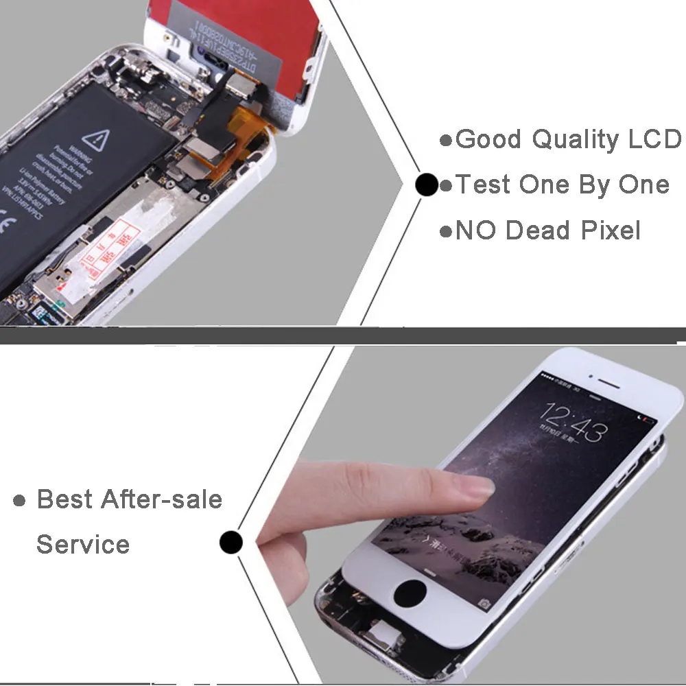 Полноценный ЖК экран для iPhone 7 7G plus с фронтальной камерой динамик задняя пластина