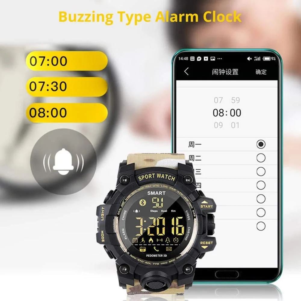 

Portable exercise equipment Watch Sport equipment Watch IP67 Waterproof Men's