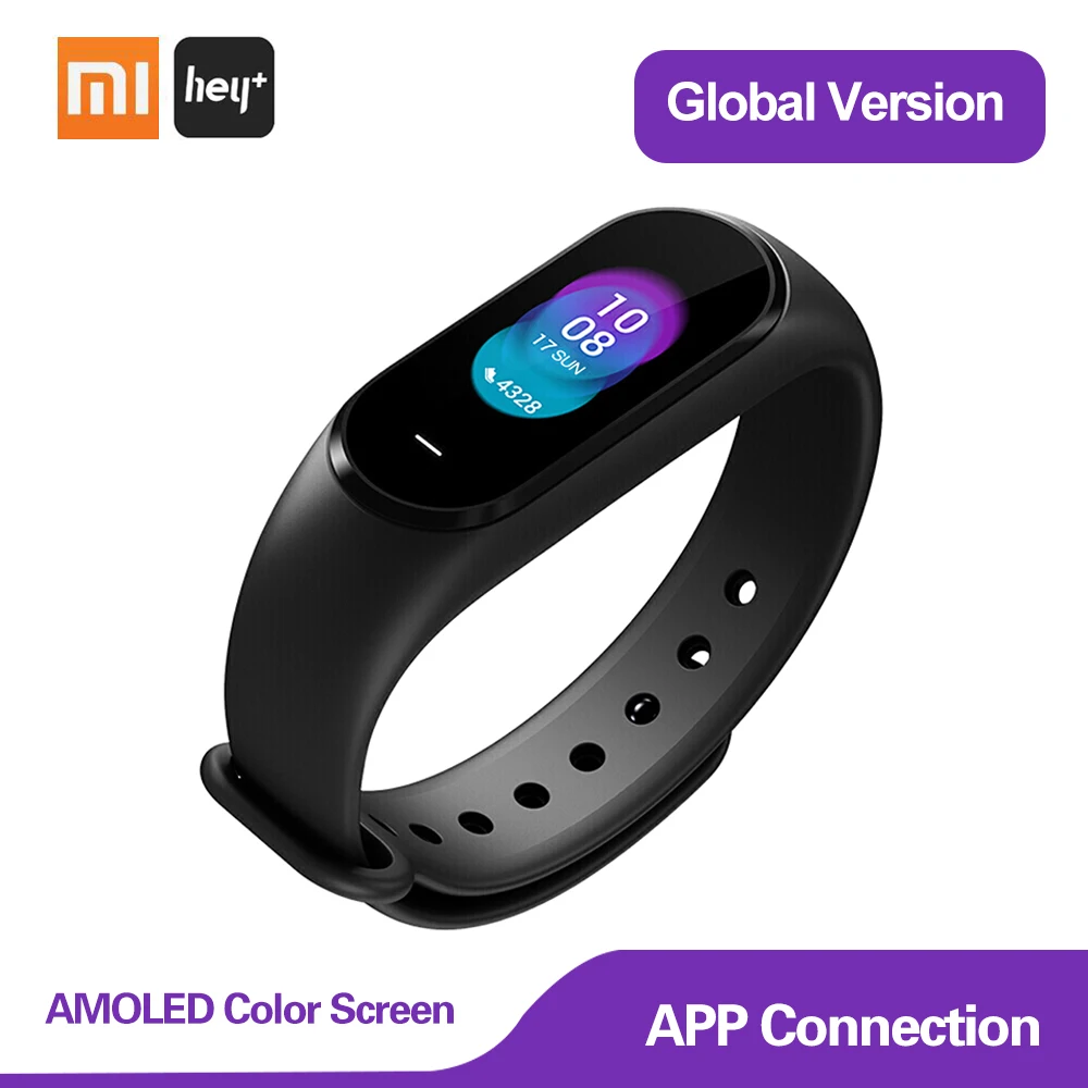 Фитнес-Браслет Для XIAOMI Mijia, глобальная версия, фитнес-трекер, 0,95 дюйма, AMOLED, цветной экран, NFC, 5 АТМ, водонепроницаемые Смарт-часы