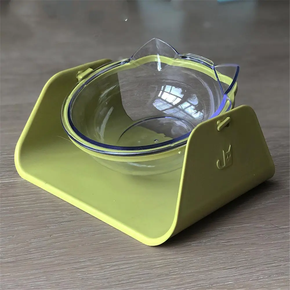 Нескользящие двойные миски для кошек с приподнятой подставкой корма и воды