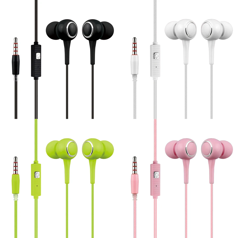 In ear Wired Earphone Earphones Headset Smartphone With Mic for Android iPh handphone | Электроника