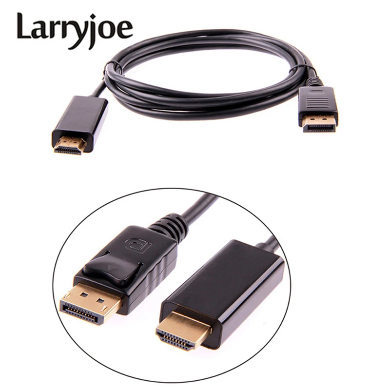 Larryjoe 1,8 м/6 футов 3 м 10 футов Дисплей Порт DP Мужской к HDMI Мужской M/M кабель адаптер для MacBook Air Dell монитор