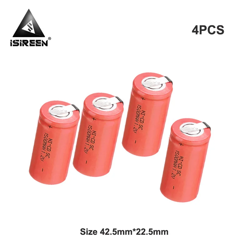 SC 1,2 V 1500mAh аккумуляторные батареи Ni-CD DIY Электроинструмент аккумуляторные батареи Subc Ni аккумулятор CD электрические игрушки фонарик