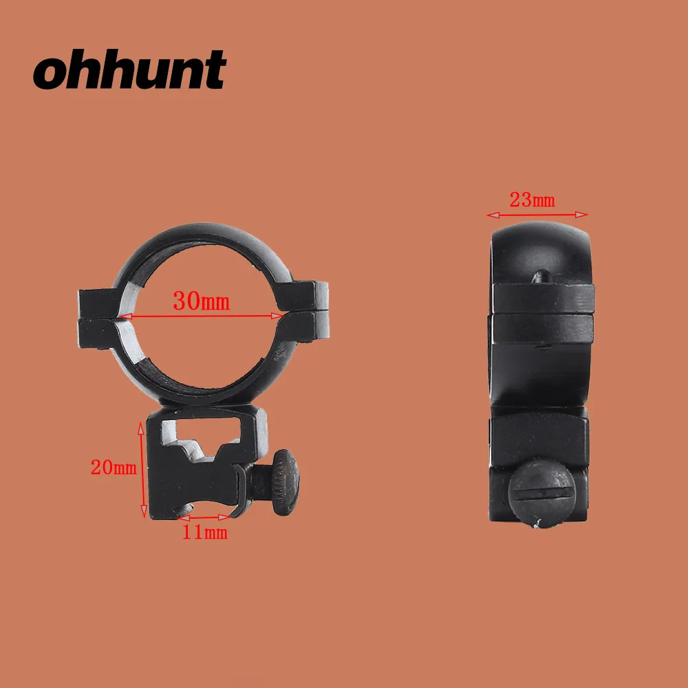 Ohhunt 2 шт. охотничьи Колечки 30 мм Трубное крепление направляющей Ласточкин хвост