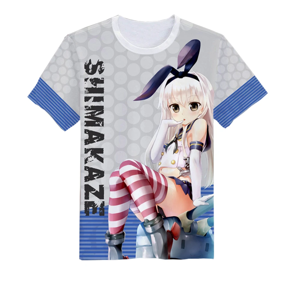 Коллекция Brdwn Kantai Повседневная футболка для косплея с коротким рукавом шимаказ