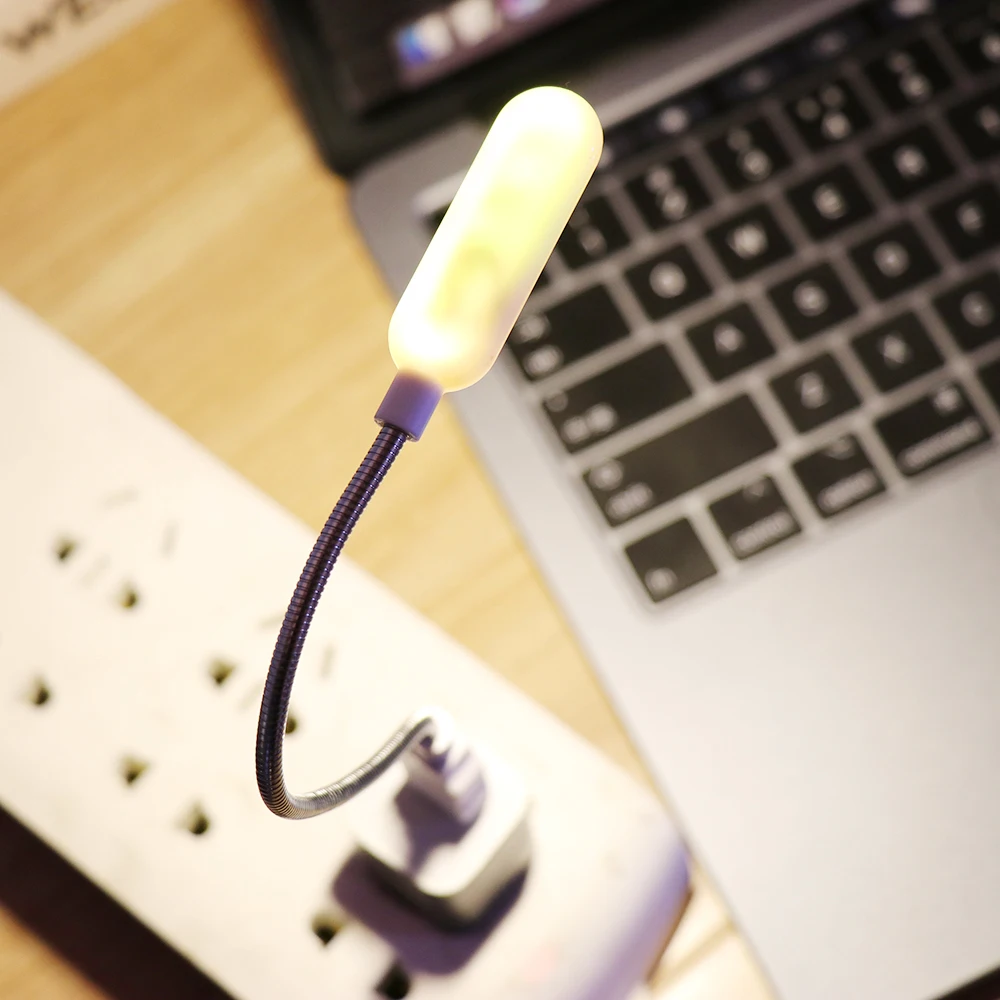 1 шт. мини светильник с 4 светодиодами и USB подсветкой гибкая яркая компьютерная