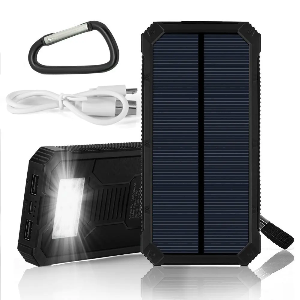 100% Оригинальный Power Green Mini Solar Bank 15000 мАч Внешняя Солнечная батарея резервное