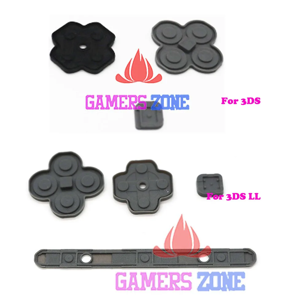 Для 3DS XL LL кремниевый проводящий резиновый кнопочный коврик набор запасных