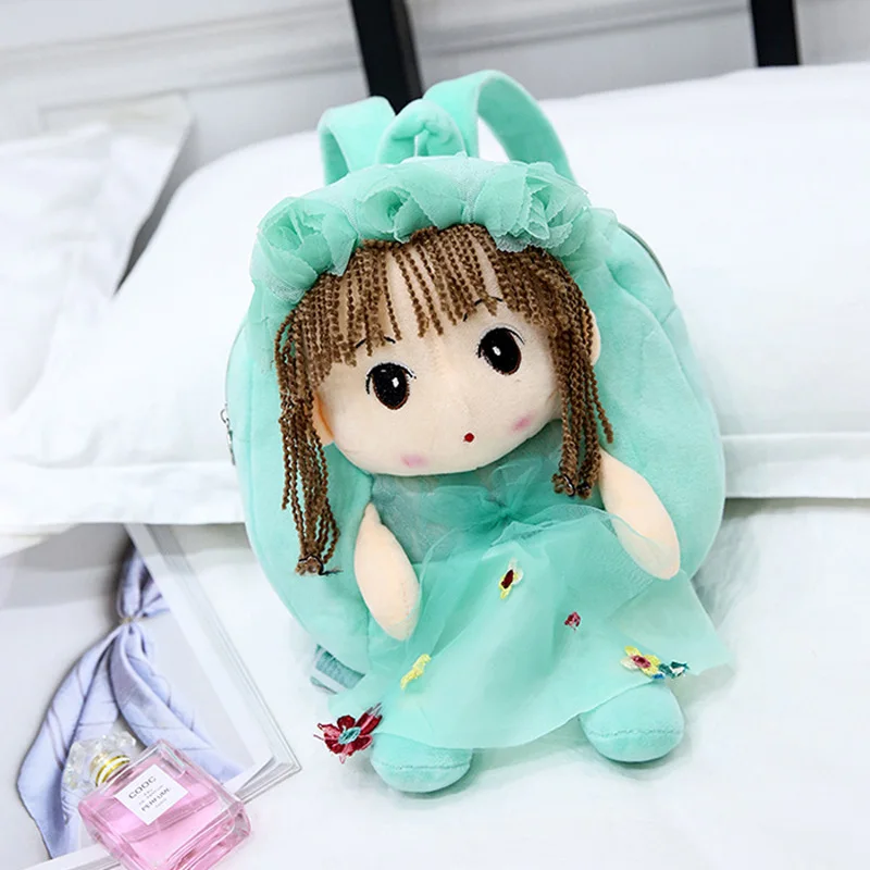 Cute Plush Backpack Kawaii Girl Backpacks Stuffed Toy Doll Children Outdoor Mini Travel School Bag Gift For Little | Игрушки и хобби