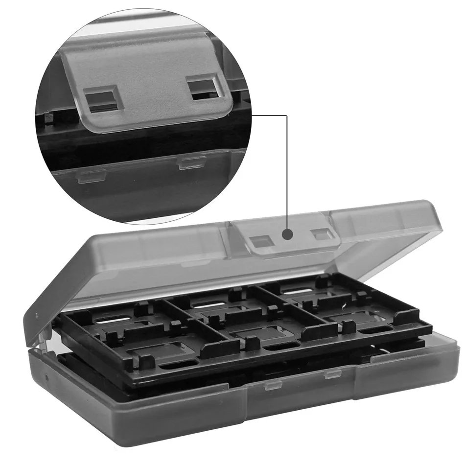 Чехол для переключателя карты памяти игровая карта Micro SD Box 24 в 1 хранение