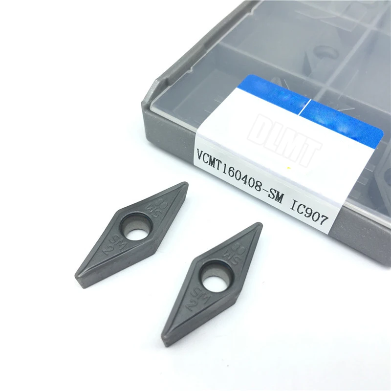 VCMT160408 SM IC907/IC908 10 шт. внешние токарные инструменты VCMT 160408 твердосплавные вставки