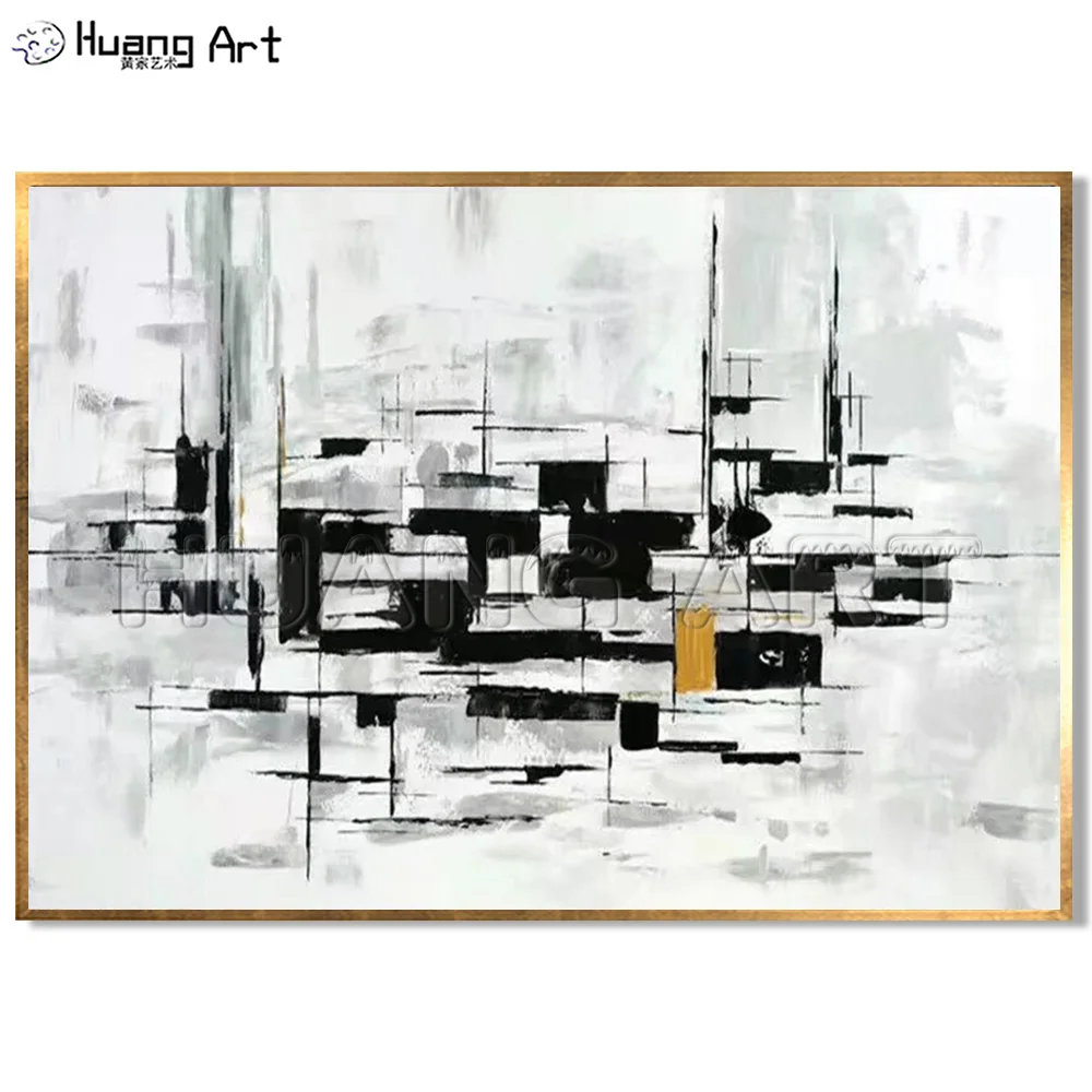 Чистая ручная работа простая абстрактная картина маслом на холсте для комнаты