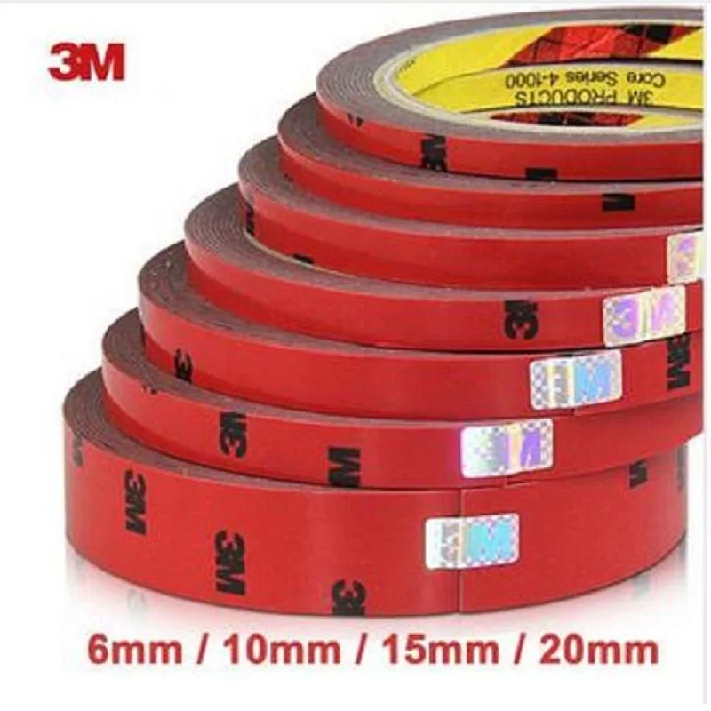 Двухсторонняя акриловая пенопластовая клейкая лента 3 м длиной 6/10/15/20/30/40 мм