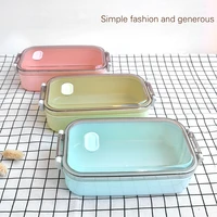 simple portable fashion creative lunch box korean lunch box plastic food containers microwavable kitchen accessories