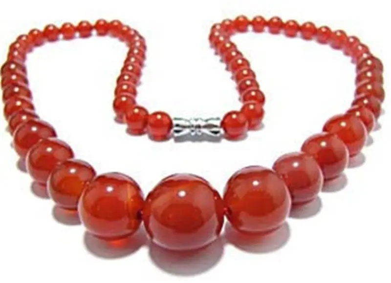 

Красивое Ожерелье ddh001385 из красных круглых нефритовых бусин 6-14 мм 17 дюймов AAA +