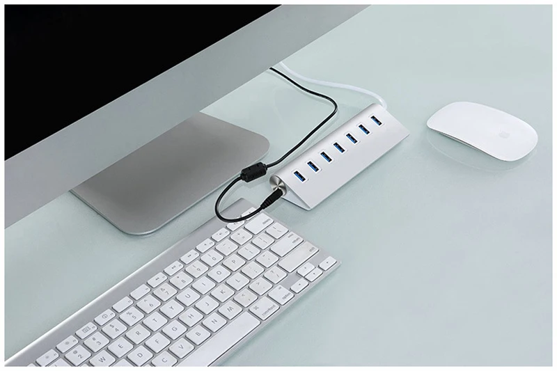 Высокоскоростной 7 портов USB 3,1 тип-c к USB 3,0 мульти хаб расширения/сплиттер для ПК