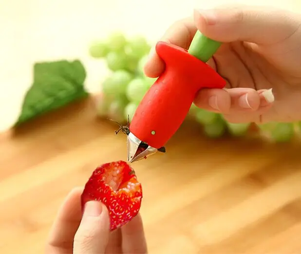 Творческий Портативный Фрукты Slicer Инструмент для удаления чашелистиков с клубники инструменты для копания Core ядерной копающее устройство клубника Топ гаджет для удаления