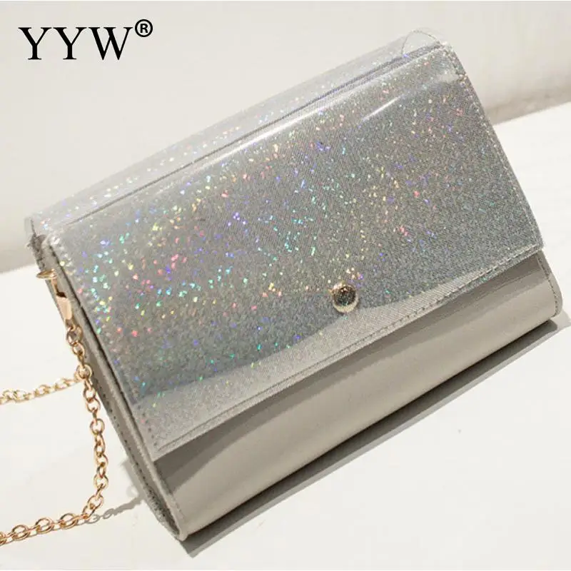 

Glitter Crossbody Bags Women Shoulder Messenger Bag Small Ladies Glitter Purse 2019 New Fashion Designer Square Handbag