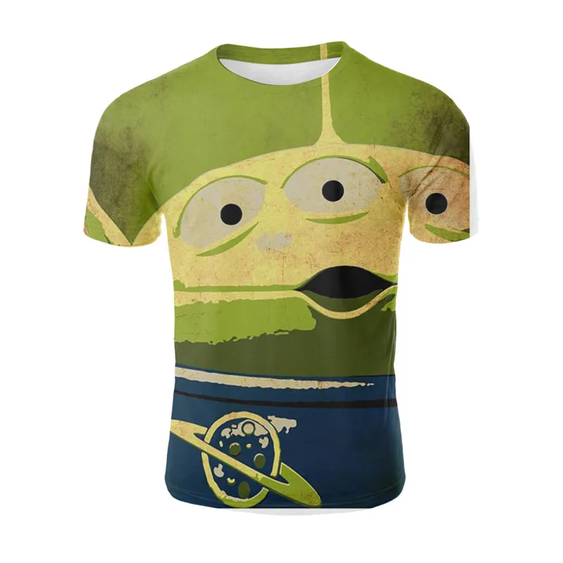 YELITE Toy Story Cute Alien Art 3D t shirt Men tshirt Summer Anime T-Shirt Short Sleeve Tees O-neck Tops Drop Ship | Мужская одежда
