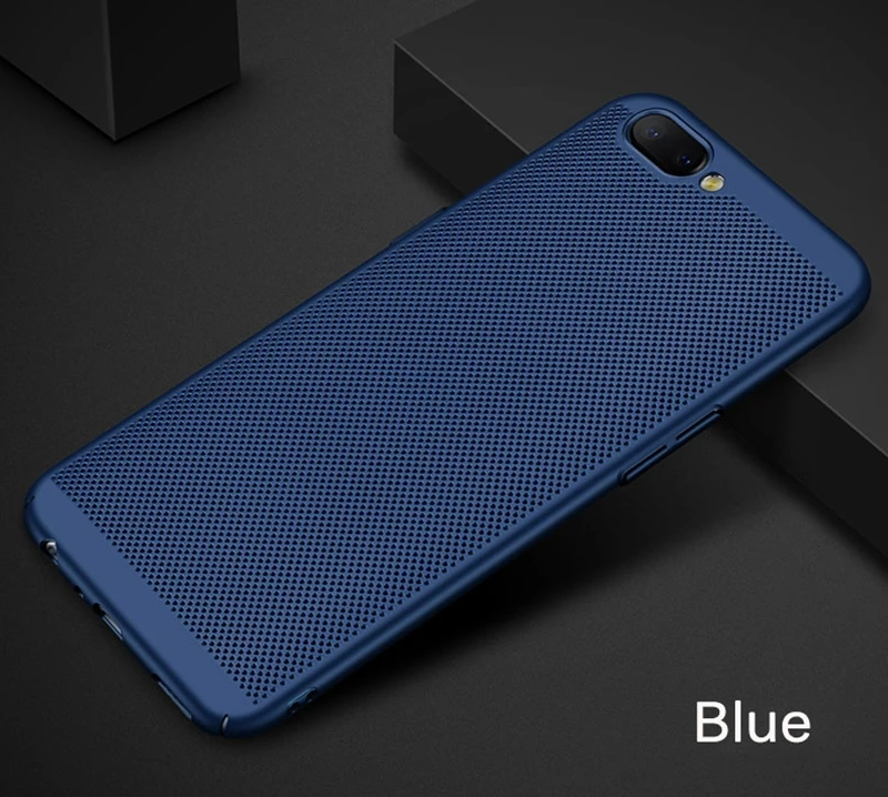 Blue CASPTM теплоотвод чехол для Oneplus 5 5T задняя крышка для One Plus 1+ 5 A5000 5T Жесткий PC охлаждающий защитный чехол s fundas shell - Цвет: Blue
