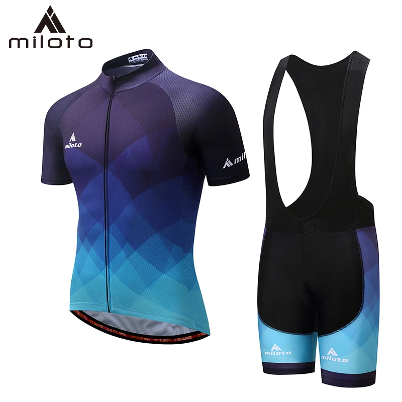 MILOTO Cycling jersey sets Bike wear Ropa Quick Dry Mens MTB Bicycle summer Riding pro clothing triathlon suits | Спорт и