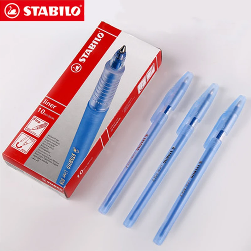 Шариковая Ручка Stabilo 808 6 шт./лот гладкая Антистатическая цветная ручка перо из